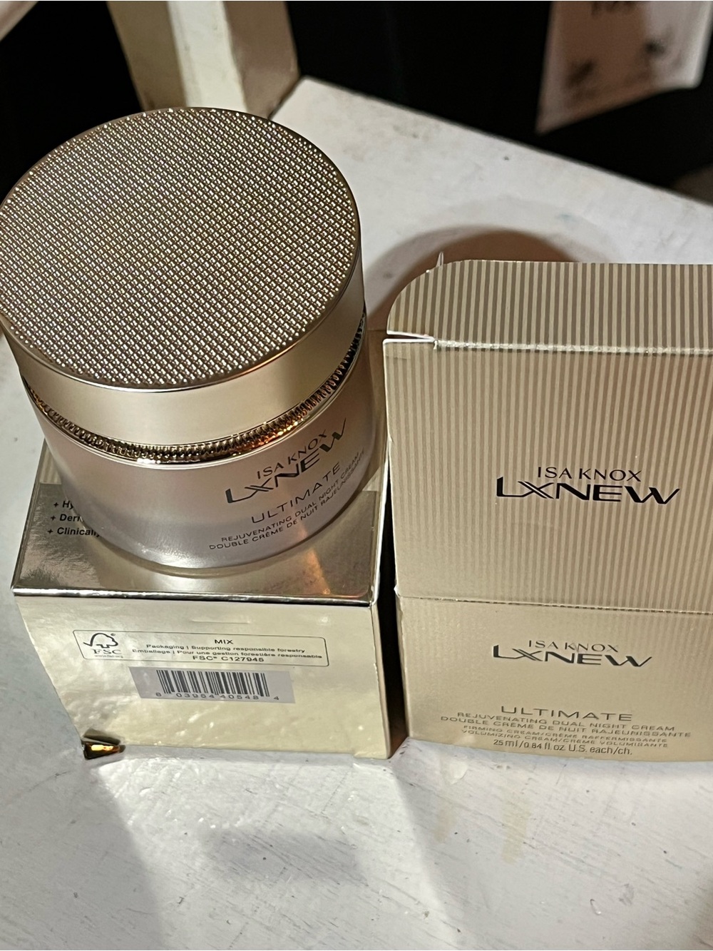 Avon Isa Knox LXNEW Ultimate Rejuvenating Dual Night Cream .85+0.85 fl oz 2 jars